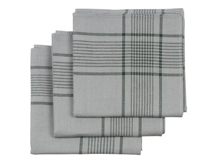 Kapesník BW 50x50cm ŠEDOZELENÝ 3ks balení