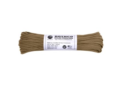 Šňůra PARACORD nylon 550LB ø 4 mm / 30 m COYOTE BROWN