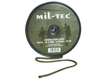 Šňůra COMMANDO ø 5 mm / 70 m ZELENÁ