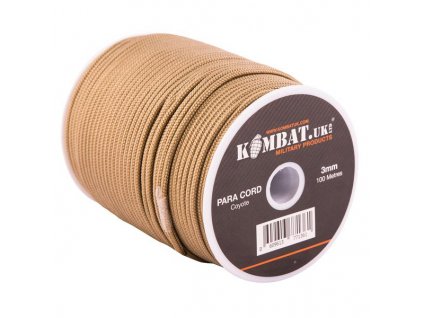 Šňůra PARA CORD ø 3 mm / 100 m COYOTE
