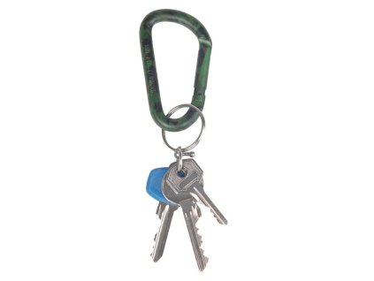 Karabina s kroužkem ALU 80 mm MASKOVANÁ