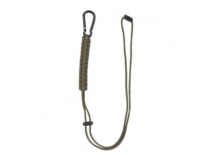 Provázek PARACORD s karabinou ZELENÝ
