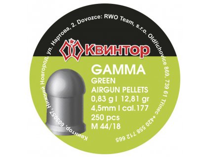 Diabolo Kvintor Gamma Green 4,5mm 250ks