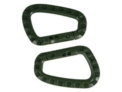 Karabiny ABS taktické 2 ks ZELENÉ