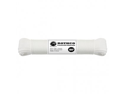 Šňůra PARACORD polyester 550LB ø 4 mm / 30 m BÍLÁ