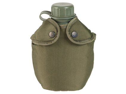 Láhev polní norská 1 ltr. s obalem a pítkem použitá