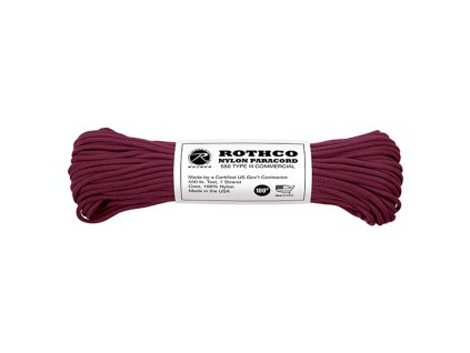 Šňůra PARACORD nylon 550LB ø 4 mm / 30 m BURGUNDY