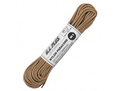 Šňůra PARACORD nylon 550LB ø 4 mm / 30 m TAN