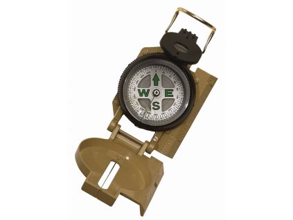 Kompas TACTICAL MARCHING kovové tělo PÍSKOVÝ