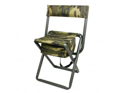 Stolička skládací s vakem QUIET CAMO WOODLAND + Doprava zdarma na další nákup