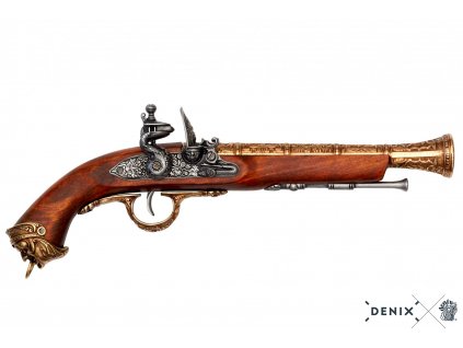 denix Flintlock pirate pistol Italy 18th C