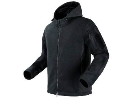 Bunda MERIDIAN FLEECE na zip ČERNÁ (velikost XL)