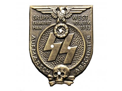 ss gruppe west abschnitt xi frankfurt am main rally badge
