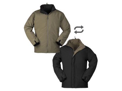 Bunda COLD WEATHER oboustranná ZELENÁ/ČERNÁ (velikost S)