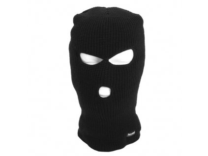 Kukla pletená Thinsulate™ 3 otvory ČERNÁ