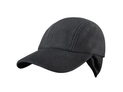 Čepice baseballka YUKON fleece ČERNÁ