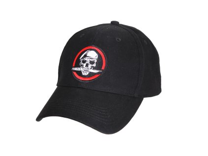 Čepice DELUXE SKULL/KNIFE baseball ČERNÁ
