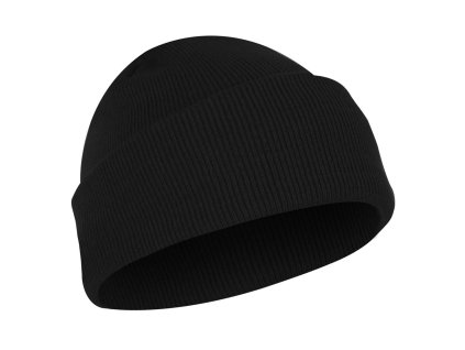 Čepice jemně pletená FINE AKRYL ČERNÁ