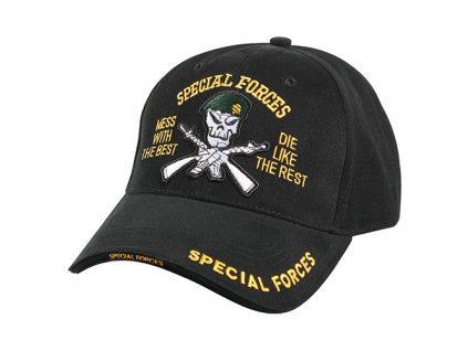 Čepice DELUXE SPECIAL FORCES baseball ČERNÁ