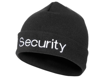 Čepice SECURITY pletená Acryl ČERNÁ