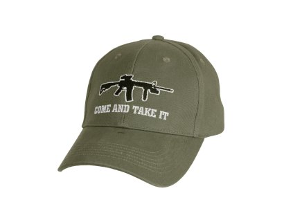 Čepice baseball "COME AND TAKE IT" ZELENÁ