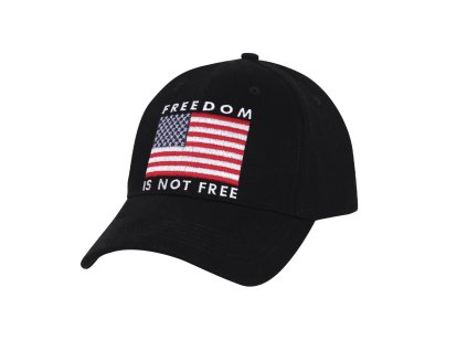 Čepice baseball FREEDOM IS NOT FREE ČERNÁ