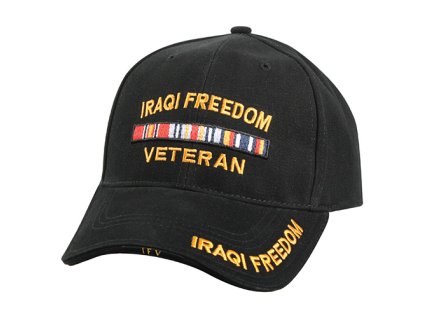Čepice DELUXE IRAQI FREEDOM baseball ČERNÁ