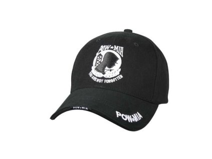 Čepice DELUXE POW/MIA baseball ČERNÁ
