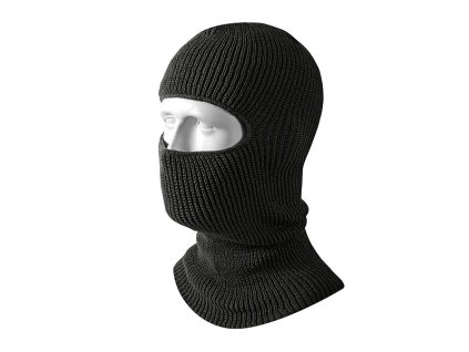 Kukla pletená s otvorem US WINTUCK ČERNÁ