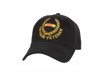 Čepice VIETNAM VETERAN baseball ČERNÁ