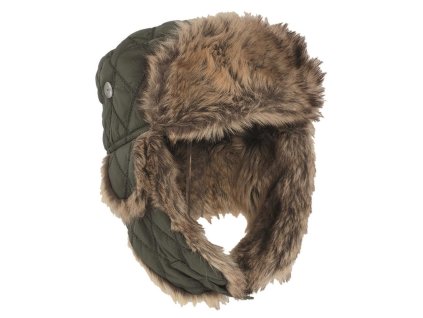 Beranice s kožíškem prošívaná ZELENÁ (velikost 59-60)