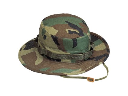 Klobouk BOONIE rip-stop WOODLAND (velikost 7,75)