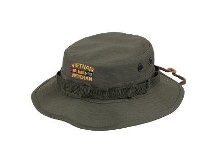 Klobouk VIETNAM VETERAN logo ZELENÝ (velikost 7,5)