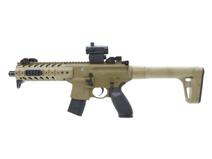 Vzduchovka Sig Sauer MPX 4,5mm FDE Sand s Kolimátorem