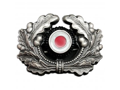 eichenlaubkranz mit korkade for schirmmuetze hat silver
