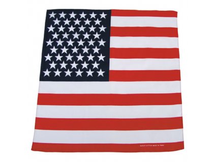 Šátek BANDANA 55x55 cm vlajka USA
