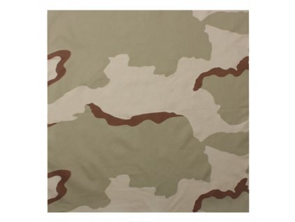 Šátek 55 x 55 cm 3-COL DESERT CAMO