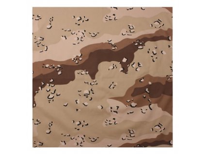 Šátek 55 x 55 cm 6-COL DESERT CAMOUFLAGE