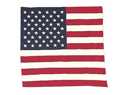 Šátek 55 x 55 cm U.S. vlajka