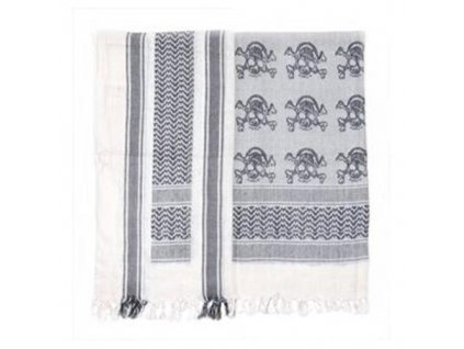 Šátek SHEMAGH LEBKY BÍLO/ČERNÝ