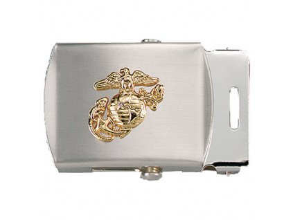 Přezka na pásek s USMC symbolem CHROMOVANÁ