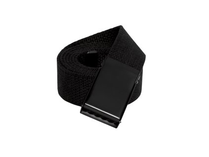 Opasek MILITARY 135 cm ČERNÝ s černou přezkou