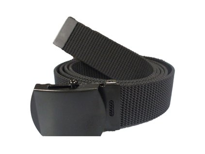 Opasek NYLON s černou přezkou ČERNÝ 110cm
