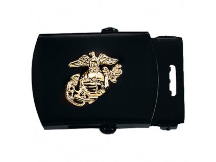 Přezka na pásek s USMC symbolem ČERNÁ