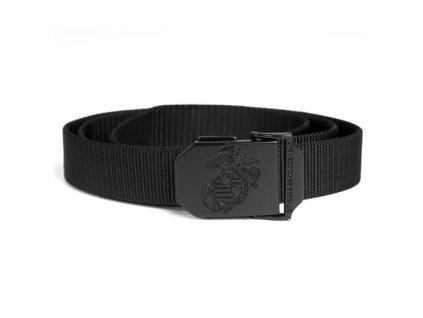 Opasek kalhotový USMC s kovovou sponou ČERNÝ