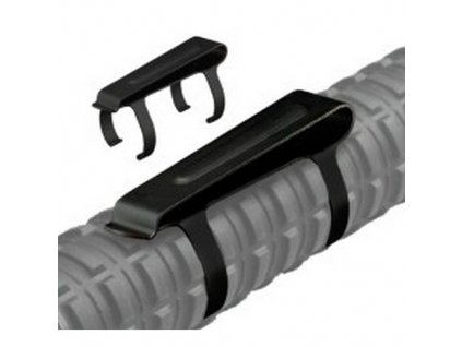 Klips pro skryté nošení teleskopický obušek ČERNÝ