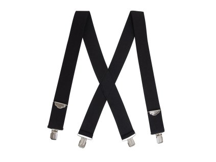 Kšandy US kalhotové X s klipsny ČERNÉ