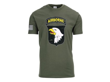 Triko 101st AIRBORNE ZELENÉ (velikost L)