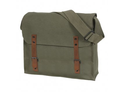 Taška přes rameno bavlněná ZELENÁ