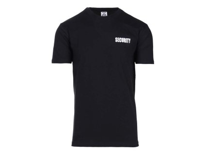 Triko krátký rukáv 2 nápisy 'SECURITY' ČERNÉ (velikost S)